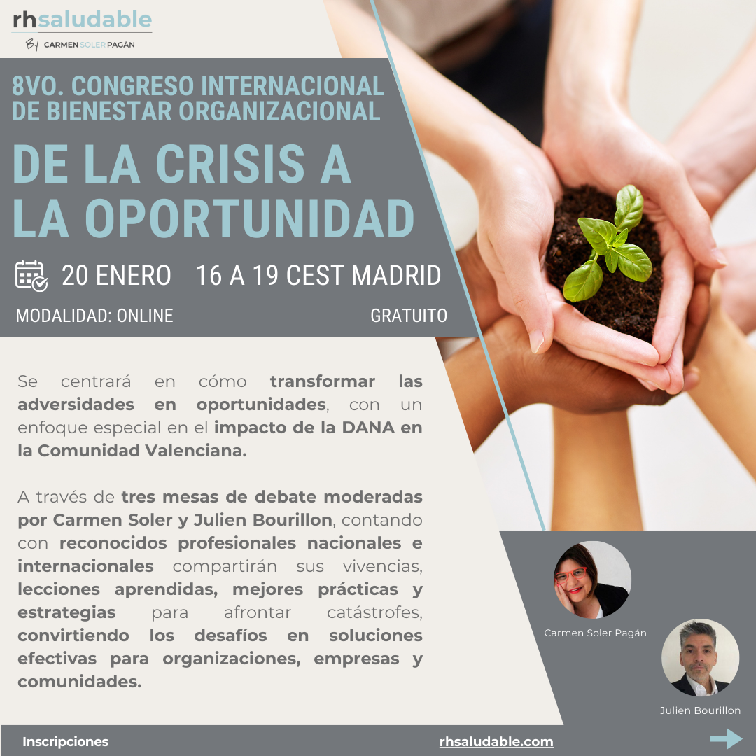 8vo. CONGRESO INTERNACIONAL DE BIENESTAR ORGANIZACIONAL: DE LA CRISIS A  LA OPORTUNIDAD
