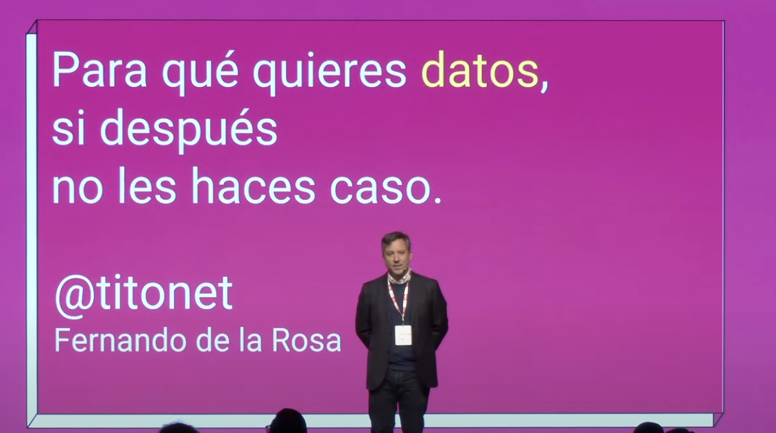 ¿Para qué quieres datos si no les haces caso?